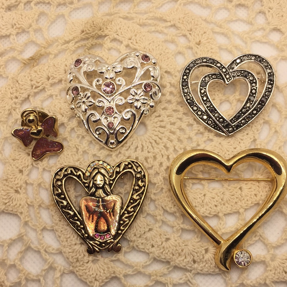 Heart ♥️ Shape Brooches